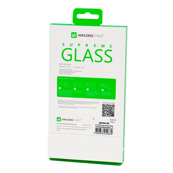 Antibacterial Full Glass - iPhone Se